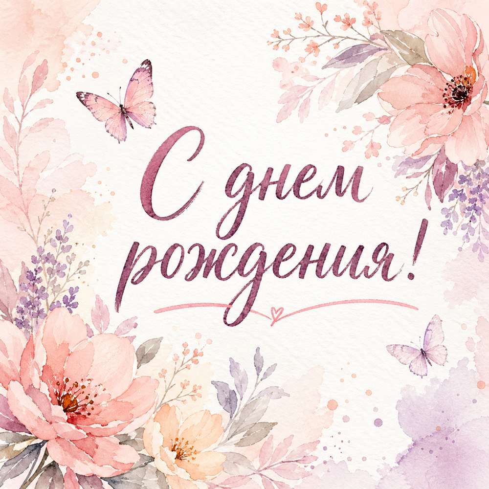 открытка с днем рождения