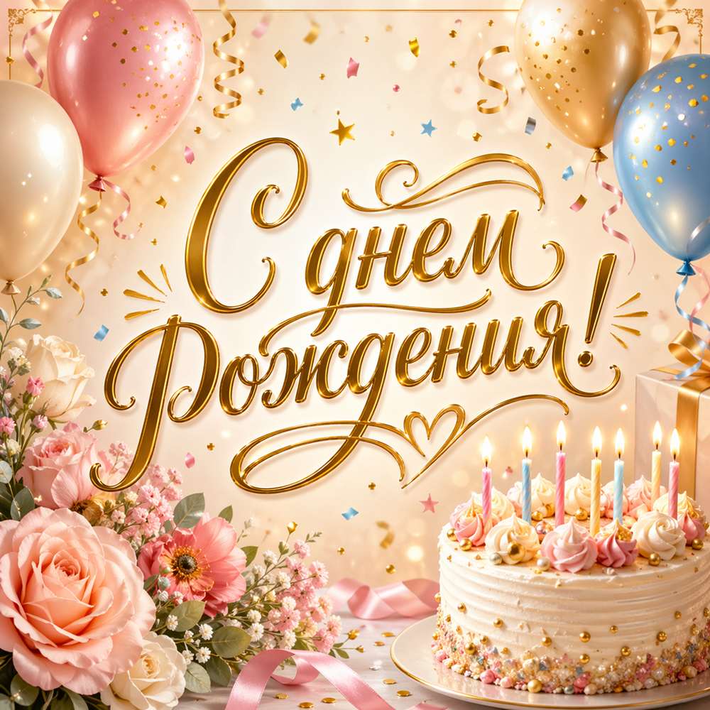 Открытка с днем рождения